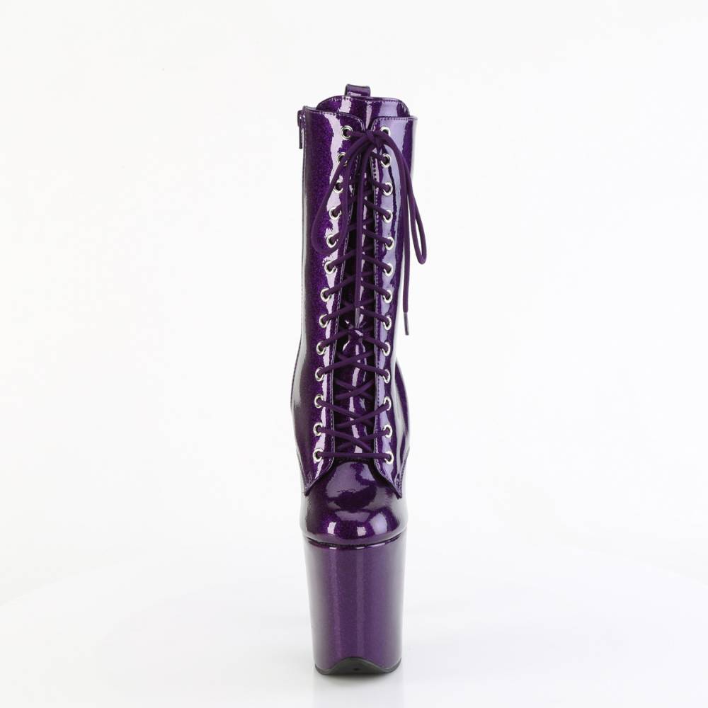 Pleaser - FLAMINGO-1040GP Bottes de plate-forme, Pole dance chaussures - Violet